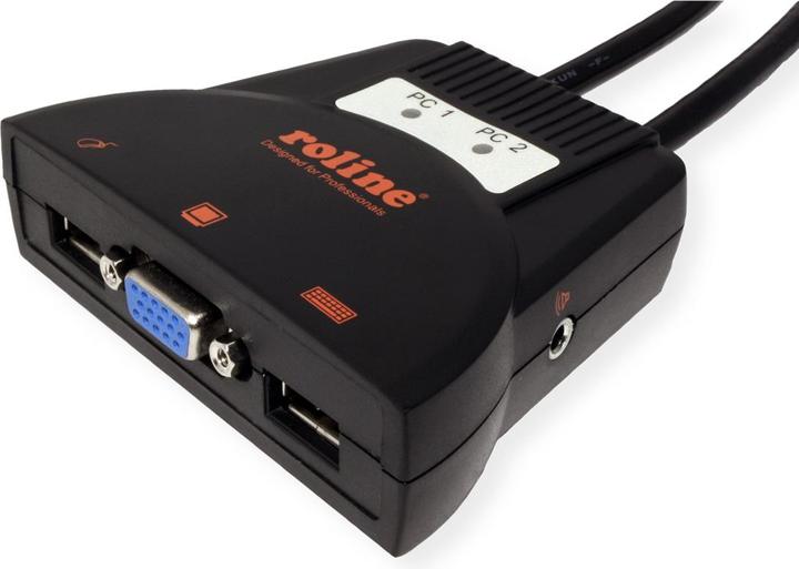 Produktbild Roline KVM-Switch Star 2PC, USB, Audio