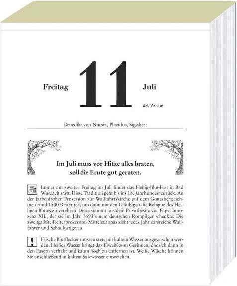 Produktbild Bauern Abreisskalender 2025 (15 x 18 cm, Kein Einband, Deutsch)