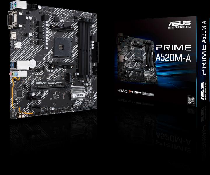 Actual product image ASUS PRIME A520M-A II/CSM (AM4, AMD A520, mATX)