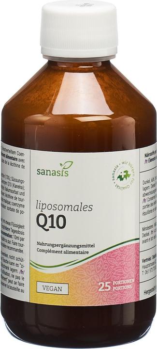 Actual product image Sanasis Q10 liposomal Fl 250 ml (1 Piece, Liquid)