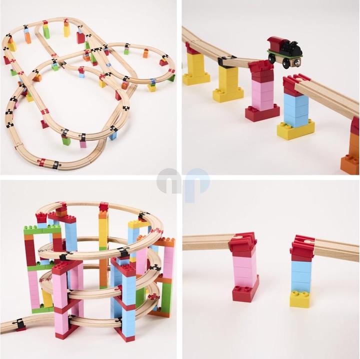 Produktbild Alpha BoosterZ TrackConnectors + Blocks - All in one Block Box XXL ( Bio-Verbinder und Klemmbausteine)