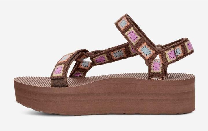 Actual product image Teva 's crochet sandals flatform universal (39)