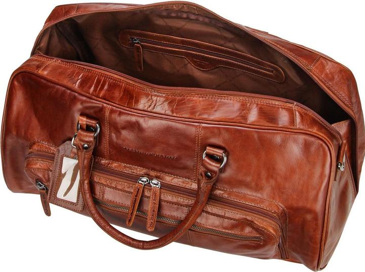 Produktbild The Vegan Cow Chesterfield Brand Leren Weekendtas Cognac Mainz (40 l)