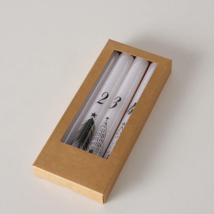 Actual product image Boltze Home Christmas candle Ada 4 pieces, white (4 pcs.)