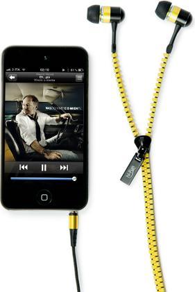 Hi-Fun hi-Zip Cuffie Auricolare Giallo (Cablato)