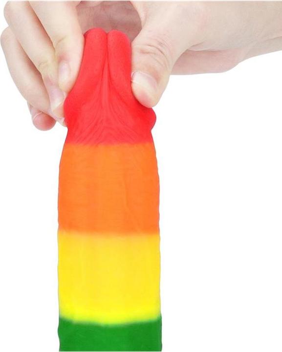 Actual product image Lovetoy Dildo Prider Liquid Silicone 9"