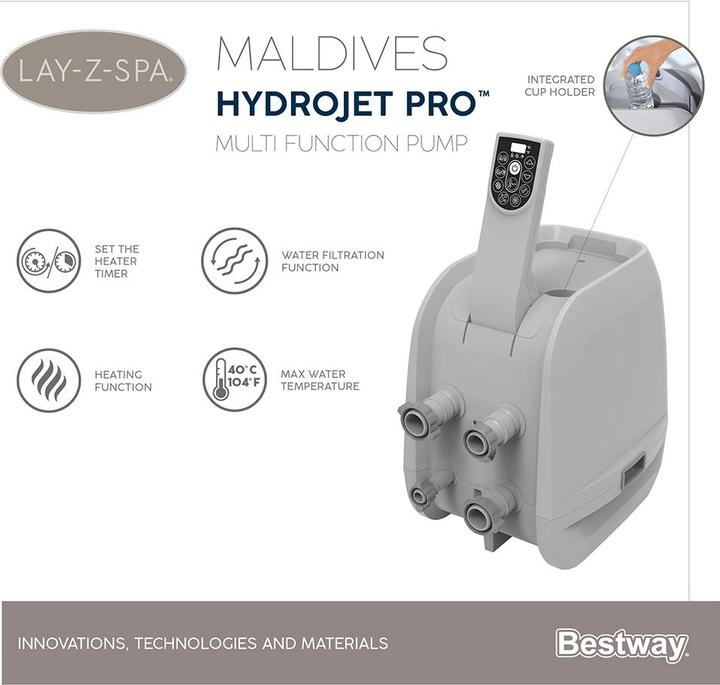 Produktbild Bestway Lay-Z-Spa Maldives HydroJet Pro (7 Pers.)