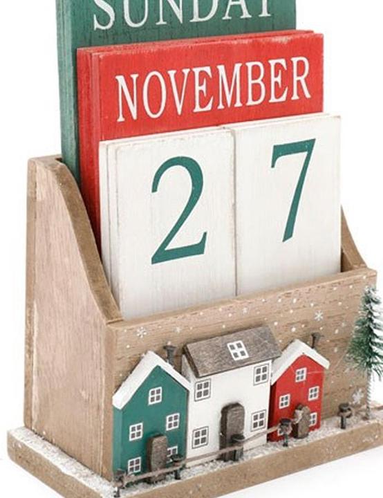 Image du produit Something Different Calendrier de Noël Wood House (Taille unique)