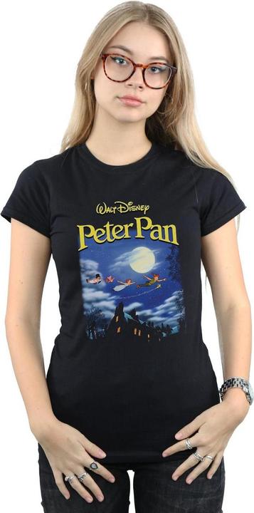 Actual product image Disney Womens/Ladies Peter Pan Come With Me Homage Cotton T-Shirt (L)