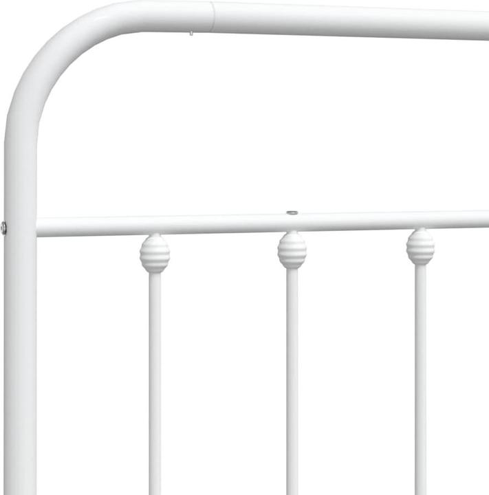 Actual product image VidaXL Kopfteil Metall Weiss 90 cm, Farbe: Weiss, Material (95 x 3 x 100 cm)