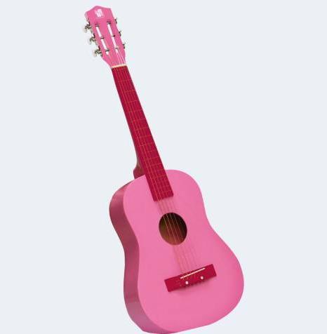 Produktbild 701208 Gitarre 75 cm, Kindergitarre aus Holz, Musikinstrument für Anfänger, Holzgitarre zu