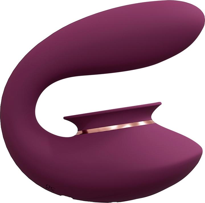 Immagine prodotto Innovation Twitch 3 - Vibratore ricaricabile e aspirante - Silicone - 10 velocità - bordeaux