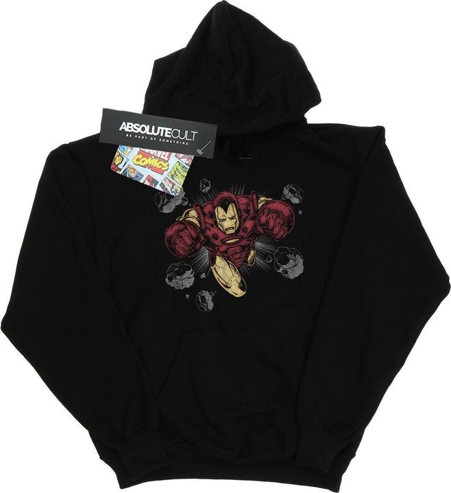 Actual product image Boys Iron Man Rocks Hoodie (140, 146)