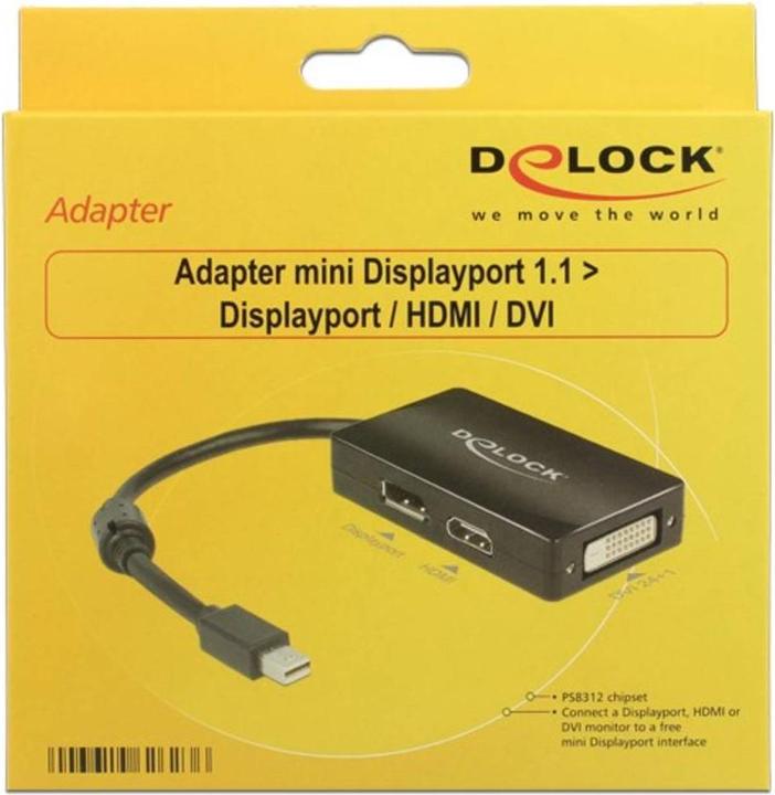 Immagine prodotto Delock Mini DP chiuso (DP, DVI, HDMI, 16.16 cm)