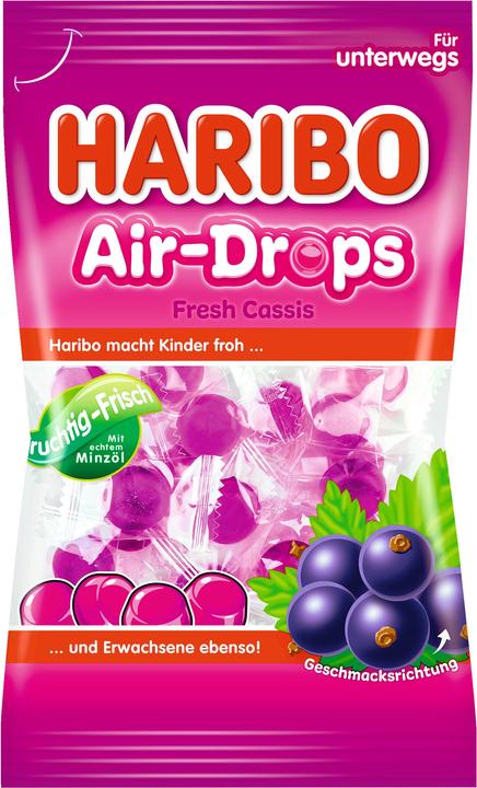 Actual product image Haribo Air-Drops Cassis (1 pcs., 100 g)