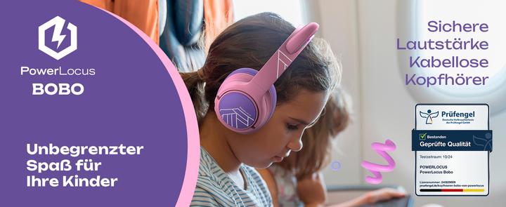 Produktbild PolarPro PowerLocus Bobo Cat Ears Wireless Headphones for Kids