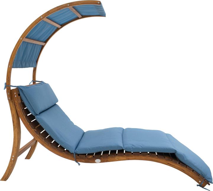 Produktbild Axi Salina Liegestuhl mit Sonnenschirm Blau (186.50 cm)