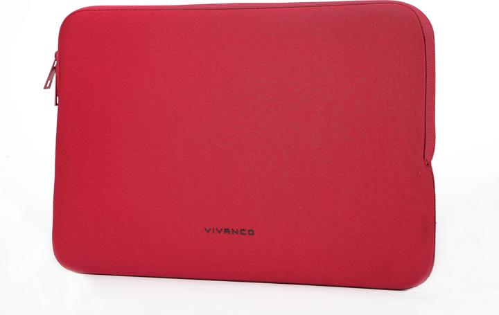 Actual product image Vivanco NEO Notebook Sleeve for 13-14" devices, red neoprene (14", Universal)
