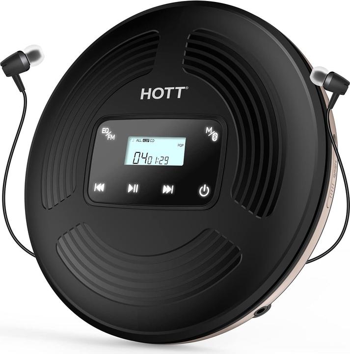 Hott Lettore CD portatile ricaricabile Bluetooth