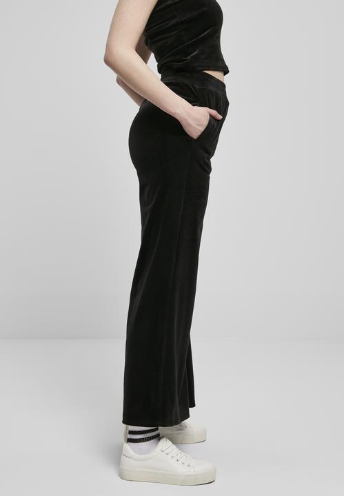 Immagine prodotto Urban Classics Pantaloni da ginnastica in velluto a vita alta da donna (L)