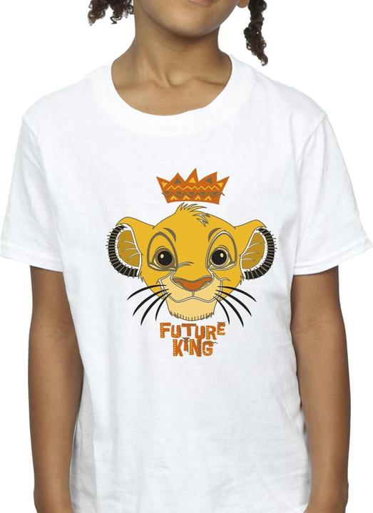 Actual product image Disney Girls The Lion King Future King Cotton T-Shirt (140, 146)