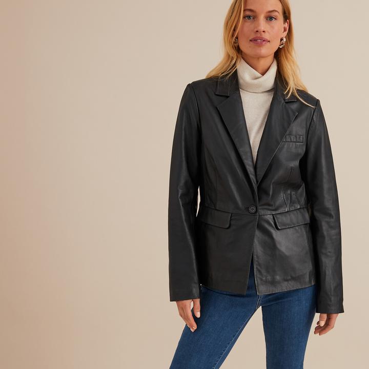 Immagine prodotto Anne Weyburn Blazer in vita in pelle di agnello (42)