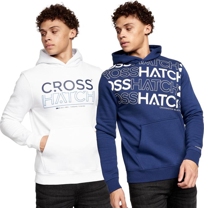 Actual product image Crosshatch Mens Hensal Hoodie (Pack of 2) (XL)