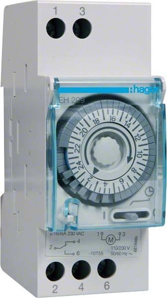 Hager HAG EH209 Elektromechanische Schaltuhr ohne Gangreserve