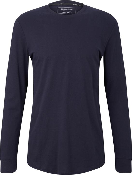 Produktbild Tom Tailor Longsleeve Unifarbenes Langarmshirt mit Rundhalsausschnitt (XL)