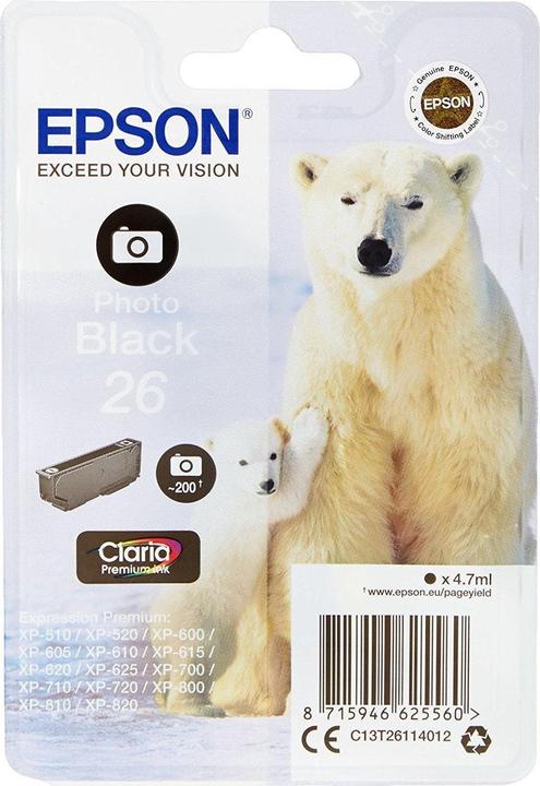 Image du produit Epson 26 Claria Premium (PBK)