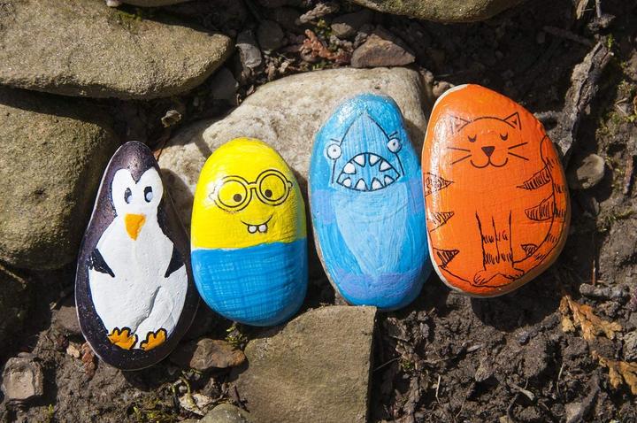 Produktbild Activity Board Kreativität für Kinder, Felsenmalerei, Bastelset Kunst, Basteln für Kinder Enthält Felsen &