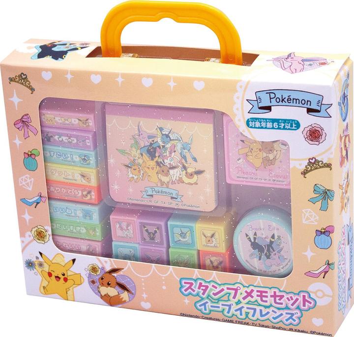 Actual product image Pokémon Stamp Memo Set Lovely Friends