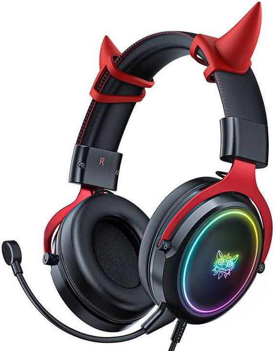 Actual product image Onikuma X10 Red (ON-X10/BK) (Cable)