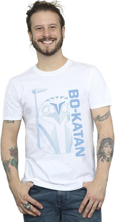 Immagine prodotto Star Wars The Mandalorian Bo Katan Helm Maglietta Uomo (S)