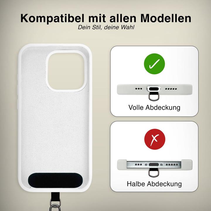 Actual product image Nalia HoldMe Lanyard Handykette – Universal Trageband für Smartphones - Verstellbar, Soft & Elastisch