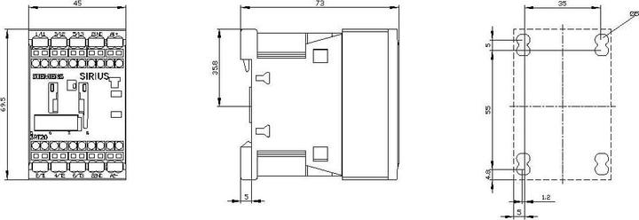 Produktbild Siemens Schütz 4kW/400V 1Ö 24VDC 3RT2016-2FB42