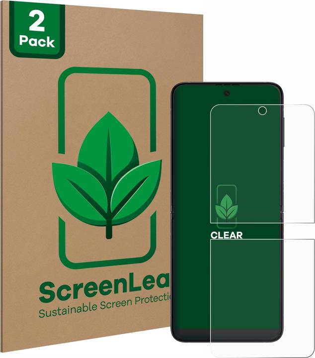 Immagine prodotto ScreenLeaf Pellicola protettiva sostenibile Pellicola protettiva dello schermo chiara trasparente (2 Pezzo/i, Samsung Galaxy Z Flip3)