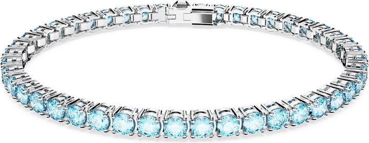 Immagine prodotto Swarovski Bracciale tennis Matrix taglio rotondo blu (17.50 cm, Metallo Swarovski)