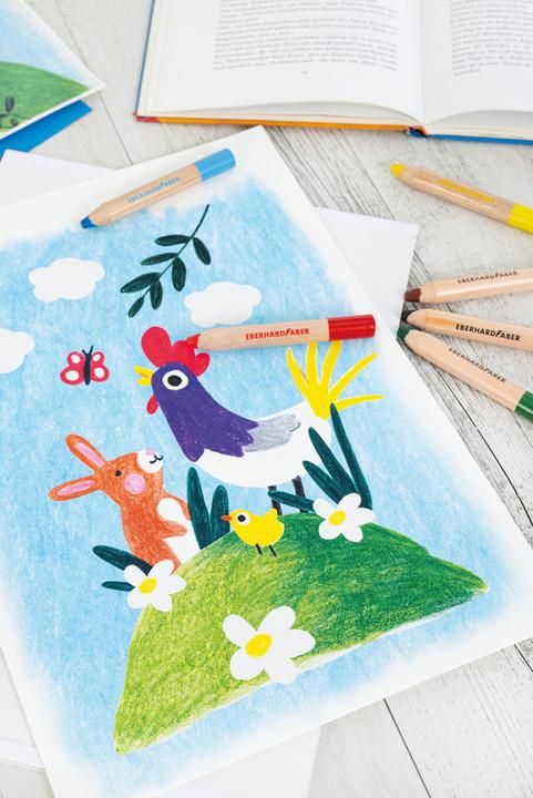 Image du produit EberhardFaber Crayons de couleur Jumbo MiniMaxi 6 pièces (Couleur mélangée, 6 x)