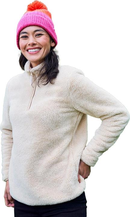 Actual product image Mountain Warehouse Womens/Ladies Teddy Fleece Quarter Zip Fleece Top (40 D)