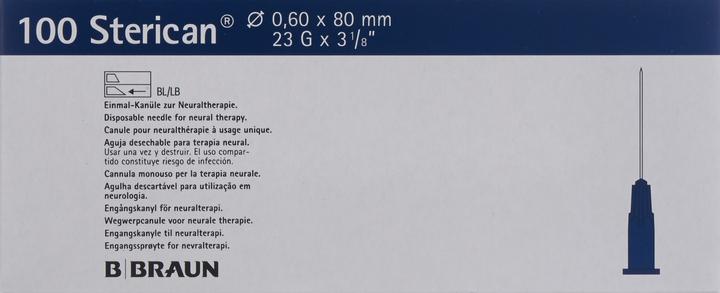 Produktbild B.Braun Nadel 23G 0.60 x 80mm blau Luer, 100 Stück
