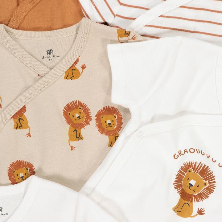 Immagine prodotto La Redoute Collections Confezione da 5 body a manica corta per la prima volta (74)
