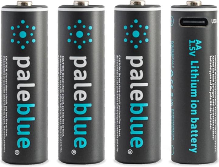 Pale Blue AA USB-C (4 pcs, AA, 1700 mAh)
