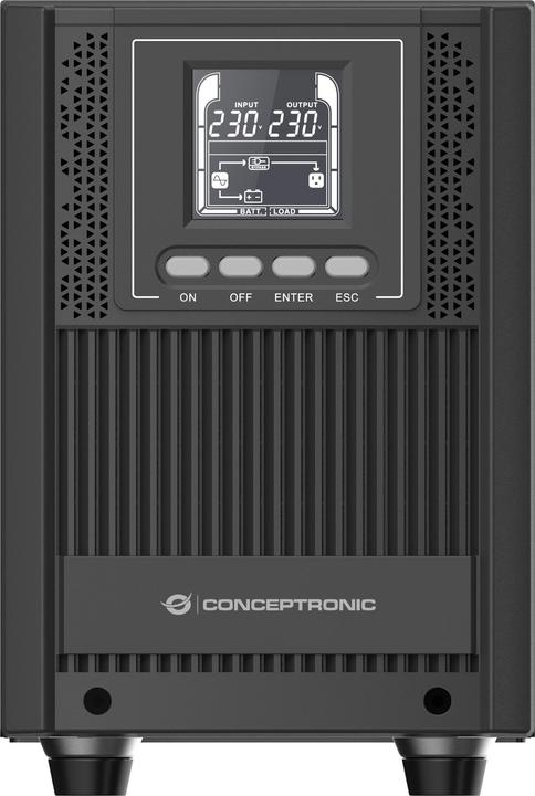 Actual product image Conceptronic ZEUS UPS 2000VA Online UPS,IEC EPO Port (2000 VA, 1800 W, Online double converter UPS)