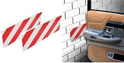 Image du produit IWH Bande de protection de porte de voiture pour garage, blanc / rouge Matériau : Mousse PU