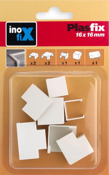 Actual product image Inofix Plasfix connectors 16x16mm assorted 7 pieces (Duct, 16 cm)