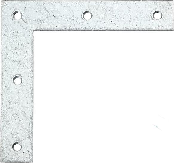 Actual product image Alberts Square corner bracket 160 x 160 x 30 mm, sendzimir galvanised, 1 pc. (Corner angles, 1 pcs.)