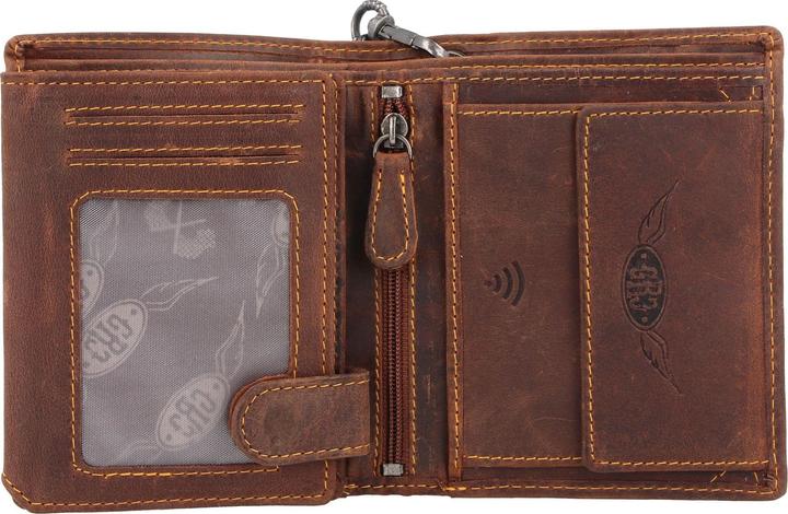 Actual product image Greenburry Racing Collection Memphis wallet RFID leather 10 cm