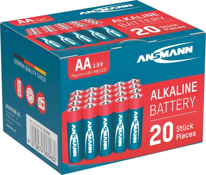 Actual product image Ansmann LR6 Mignon (20 pcs., AA)