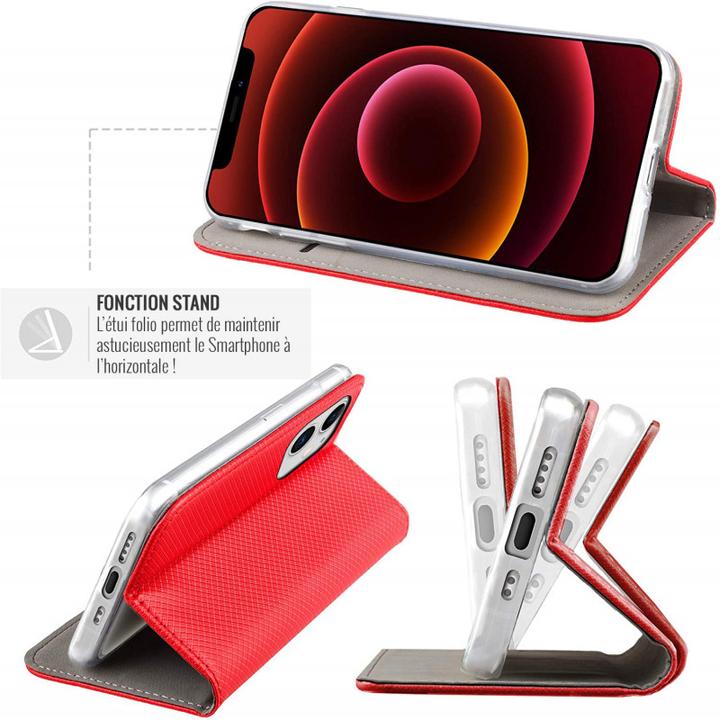 Image du produit OEM Étui magnétique intelligent pour Samsung Galaxy S23 FE rouge (Samsung Galaxy S23 FE)